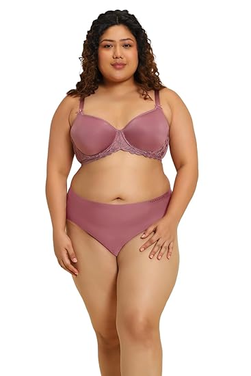 Van Heusen Women’s Nylon Padded Wired Spacer Cup Bra – Ultra-Light Cups, Full Coverage, No-Spill Comfort